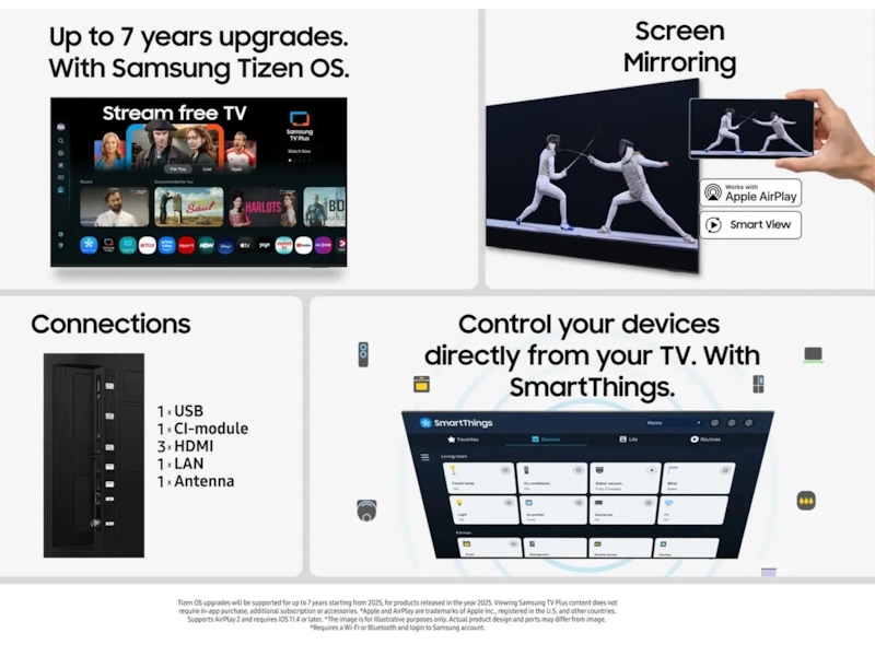 Samsung 65" Q6F QLED 4K smart-tv (2025) 60 - 69 tums TV