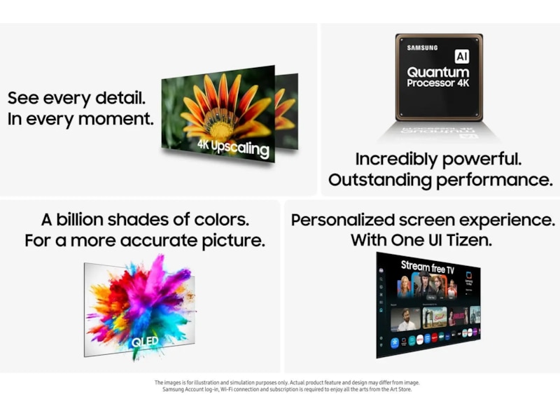 Samsung 55" Q6F QLED 4K Smart TV (2025) 50 - 59 tums TV