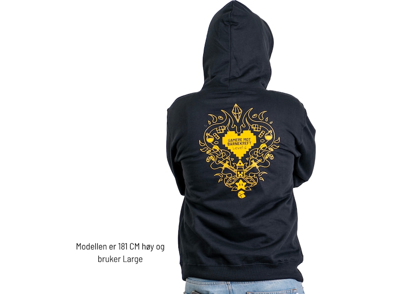 Gamere Mod Børnekræft Hættetrøje L Merchandise