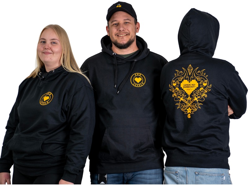 Gamere Mod Børnekræft Hættetrøje L Merchandise