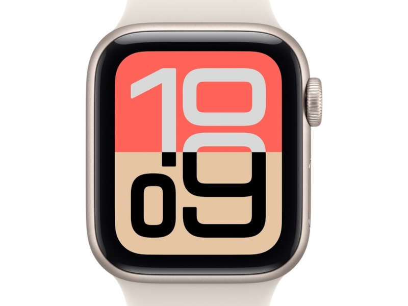 Apple Watch SE 3 GPS 40mm Stjärnljus aluminiumboett med Stjärnljus Sport Band - S/M Smartwatches