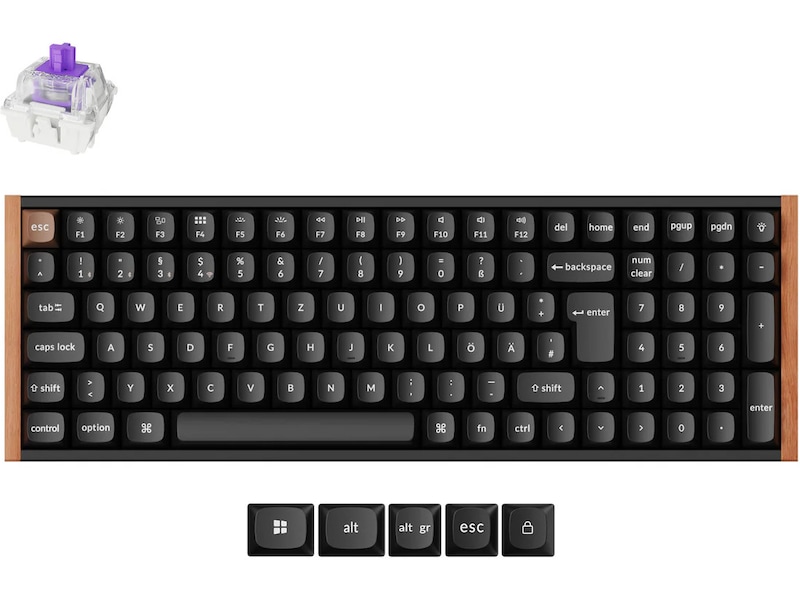 Keychron K4 HE Trådløst Gamingtastatur (sort) Gamingtangentbord
