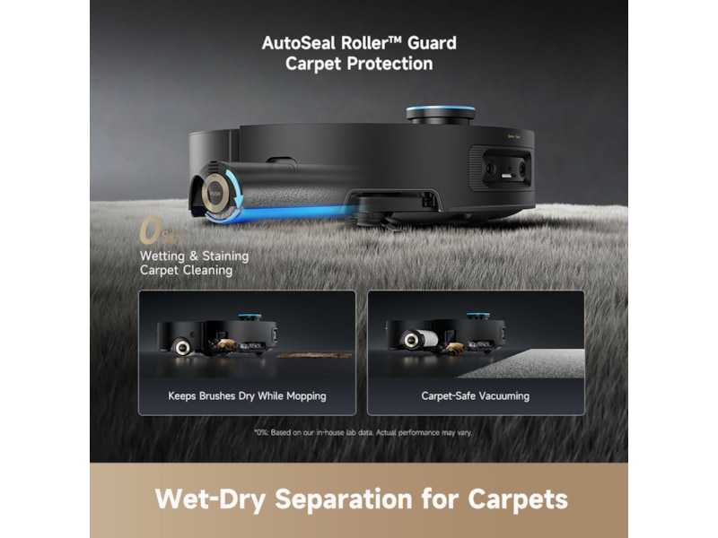 Dreame Aqua10 Ultra Roller Robotdammsugare (svart) Robotdammsugare