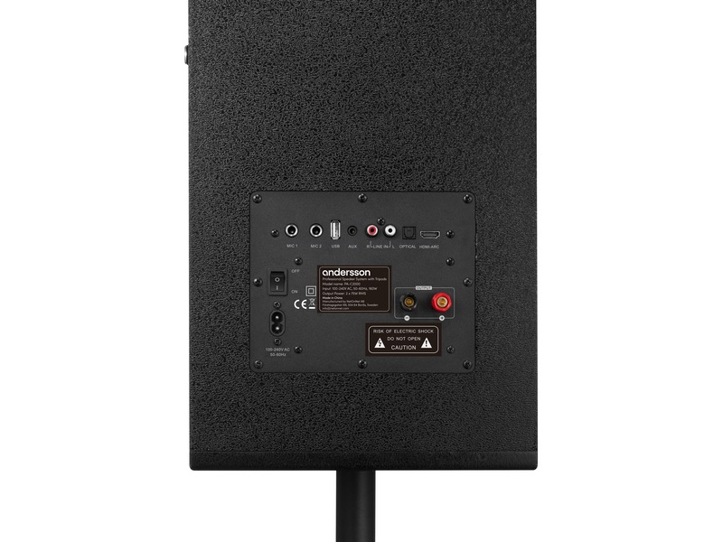 Andersson PA-system 300W Bluetooth 5.3 Högtalare