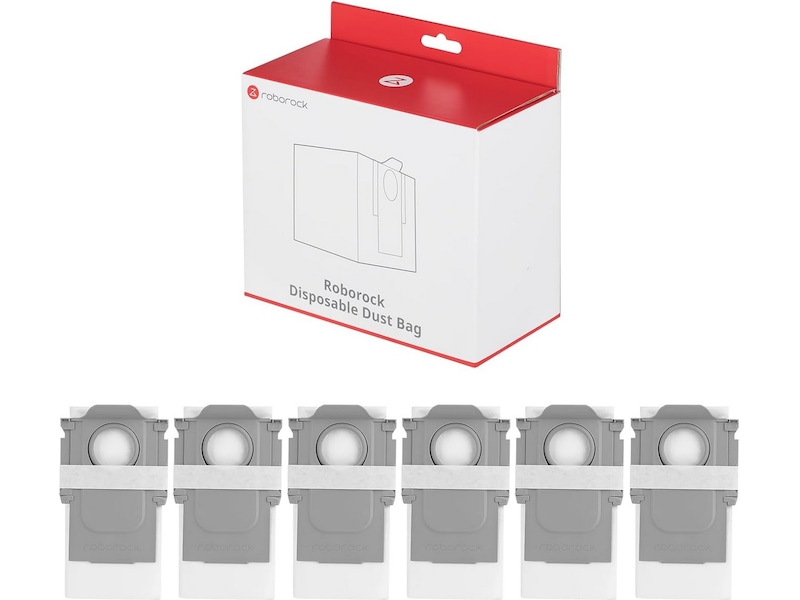 Roborock støvpose til ladestation 6 stk Tillbehör för dammsugare & rengöring