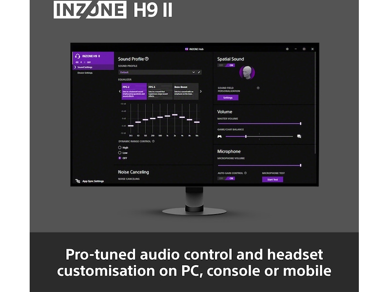 Sony INZONE H9 II Trådløst Støjreducerende Headset (sort) Gamingheadset