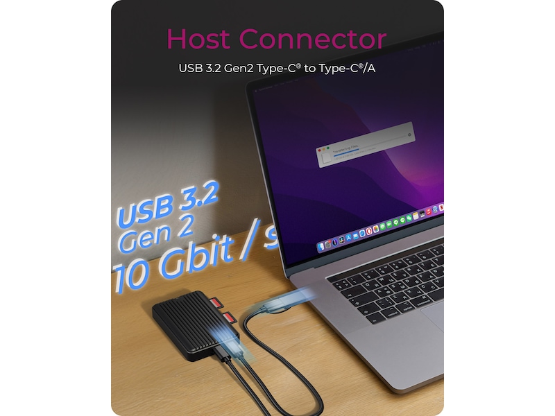 ICY BOX IB-CR602M-C31 M.2 SSD Enclosure Dockningsstationer