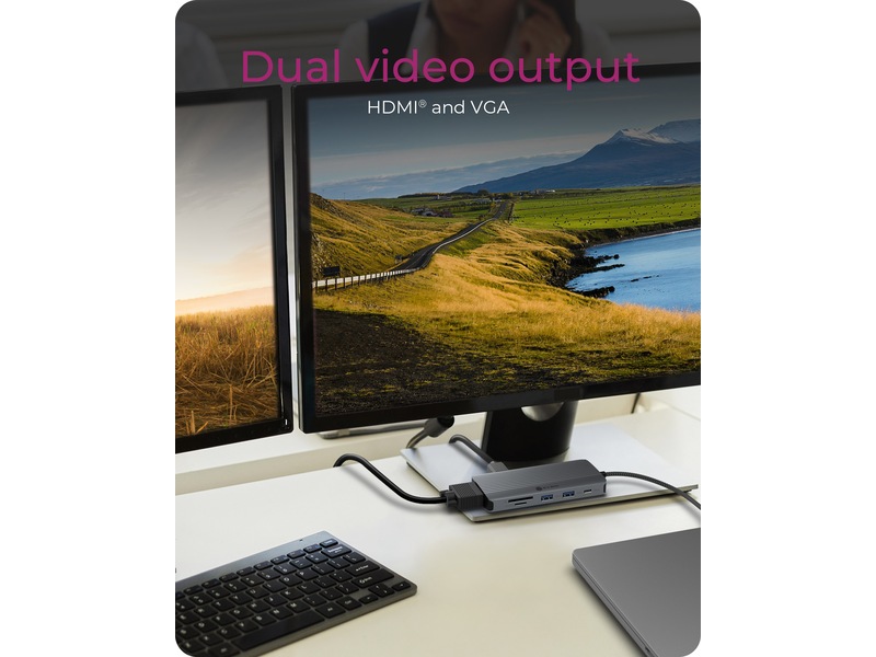 ICY BOX 10 i 1 USB-C Dockningsstation Dockningsstation och USB-hub