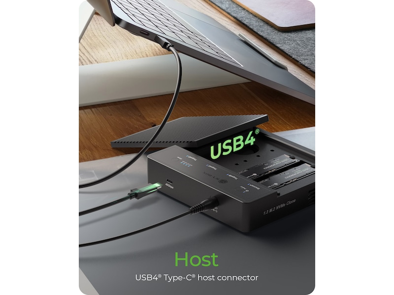  ICY BOX 4 bay Clone and DockingSation Dockningsstation och USB-hub