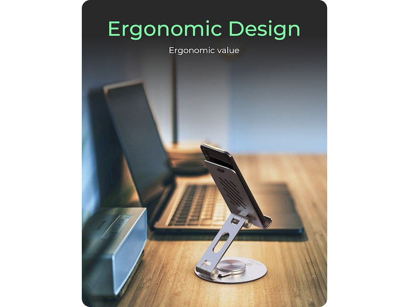 Icy Box Roterbart och Justerbart Surfplattestativ Ställ och hållare