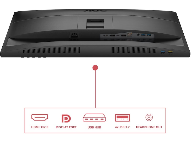 AOC 27" skærm Q27E4CV Bildskärmar