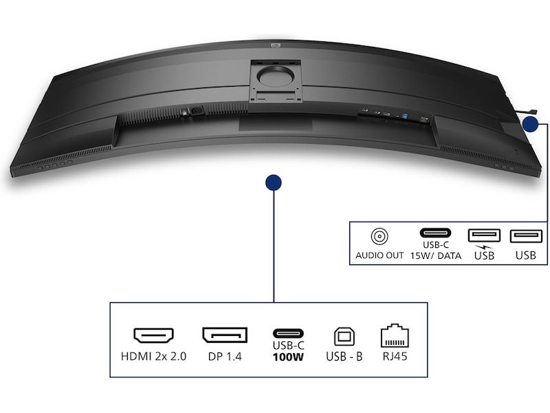 Philips 49" buet skærm 49B2U5900C/00 Bildskärmar