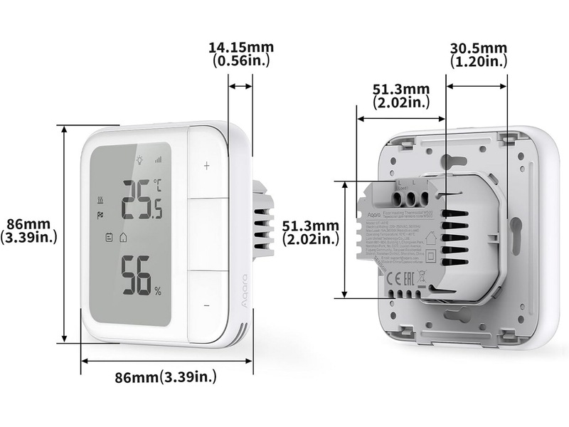 Aqara Gulvvarme Termostat W500 Tillbehör till värme