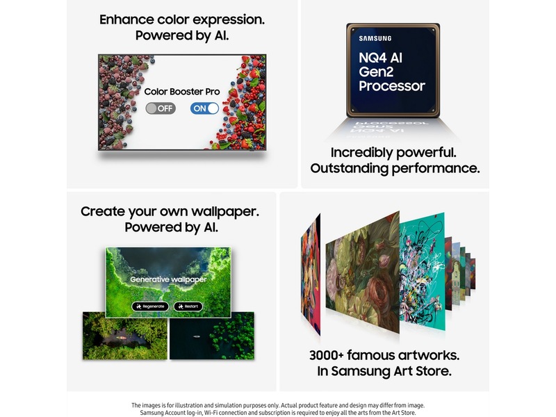 Samsung 65" The Frame LS03FA QLED 4K Smart TV (2025) 60 - 69 tums TV