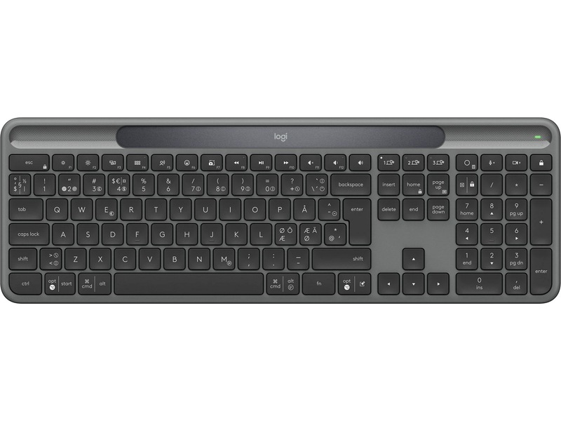 Logitech Signature Slim Solar+ Trådlöst tangentbord K980 (grafitgrå) Tangentbord
