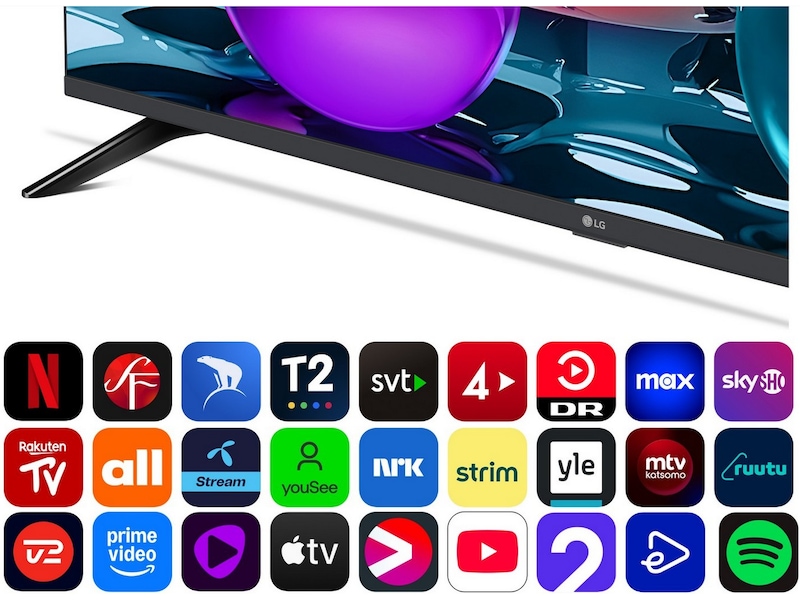 LG 65" UA73 AI 4K UHD Smart TV (2025) + soundbar 60 - 69 tums TV