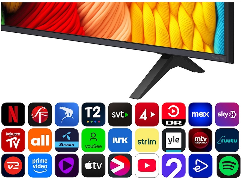 LG 65" NANO80 AI 4K NanoCell Smart TV (2025) 60 - 69 tums TV