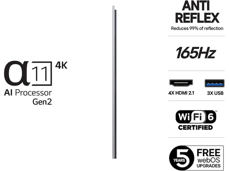 LG 83" G5 AI 4K OLED Smart TV (2025) Över 80 tums TV