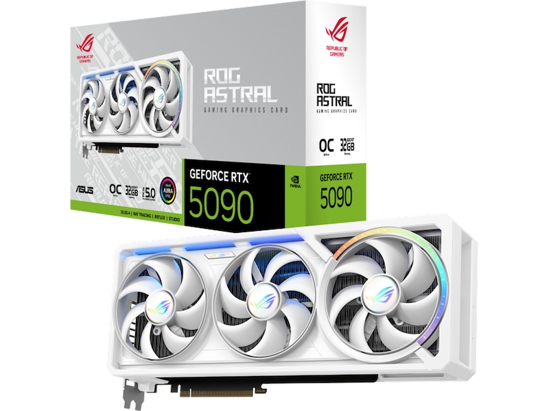 Asus ROG Astral GeForce RTX 5090 OC (hvid) Grafikkort