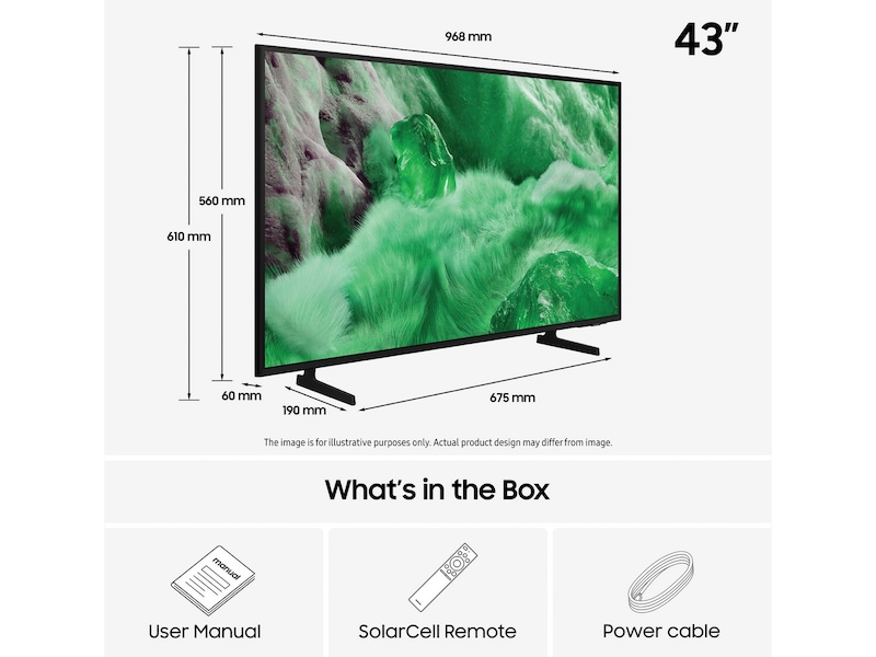 Samsung 43" Q7F2 QLED 4K Smart TV (2025) + Soundbar 20 - 49 tums TV