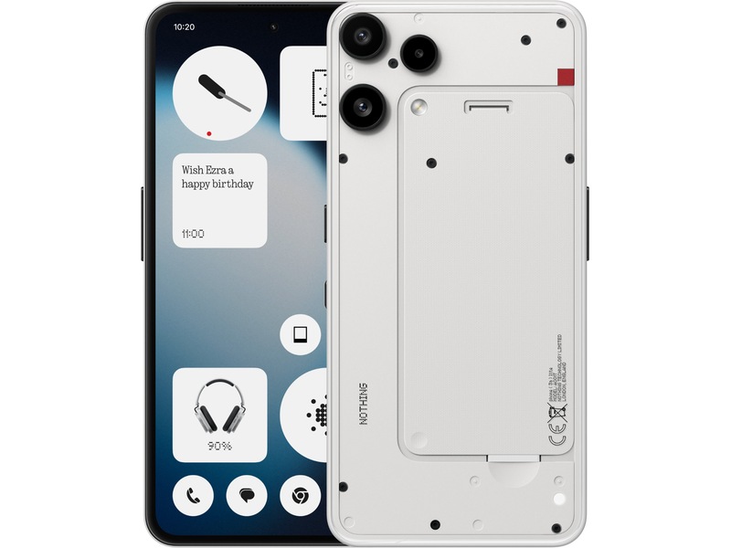 Nothing Phone (3a) Lite 128GB (vit) Mobiltelefoner