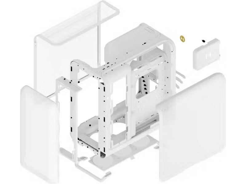 HYTE X50 Air Mid Tower (vit) Midi tower