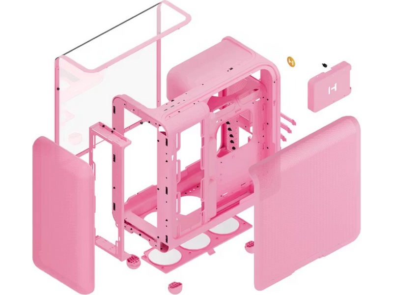 HYTE X50 Midi-Tower (rosa) Midi tower