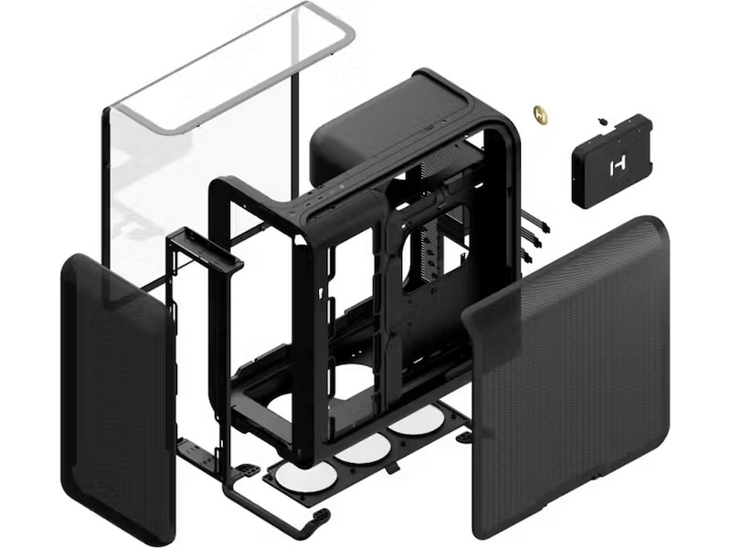 HYTE X50 Mid Tower (svart) Midi tower