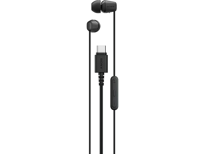Sony IER-EX15C USB C trådbundna öronsnäckor med mikrofon (sort) In-ear hörlurar
