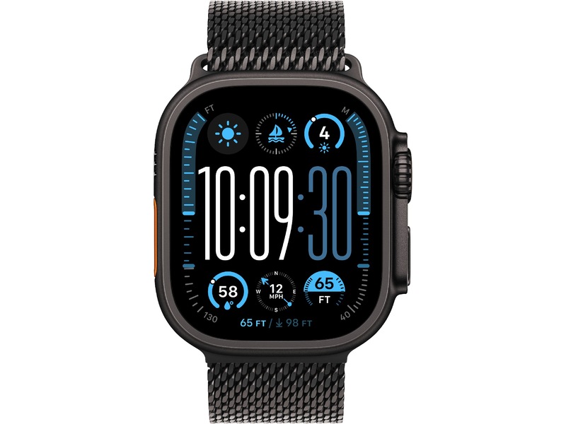 Apple Watch 49mm titan Milanese Loop (svart) -B-Grade Demo tillbehör till mobiler & smartwatches