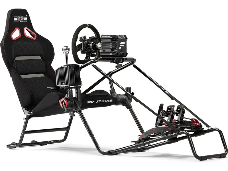 Next Level Racing GTLite Pro–kompakt GT-cockpit för DD-ratt&komfort Ratt och pedaler