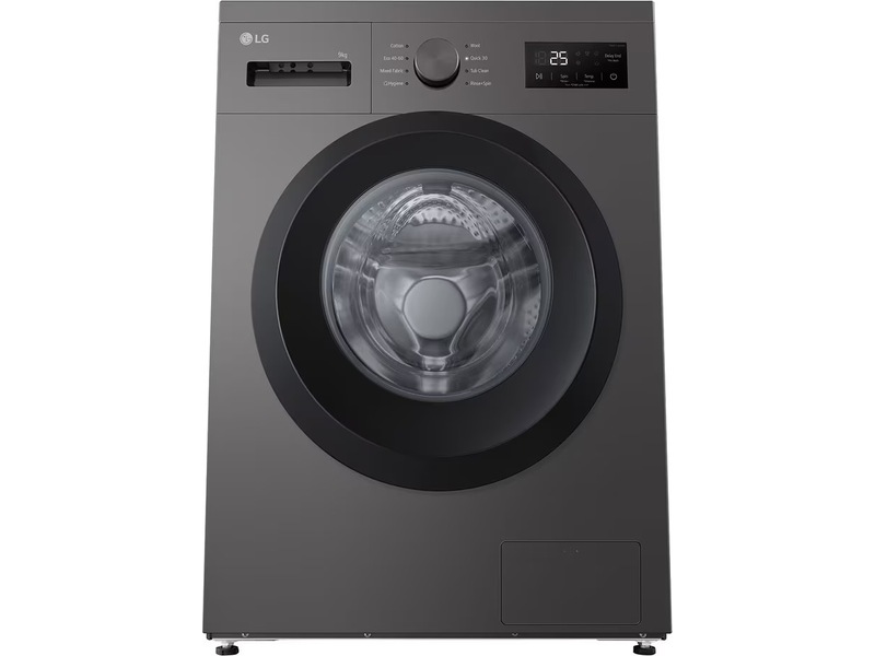 LG F4A1009NDK tvättmaskin (mörk silver) + torktumlare Tvättmaskin