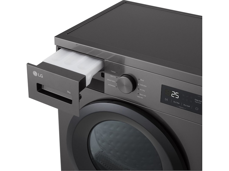 LG F4A1009NDK tvättmaskin (mörk silver) + torktumlare Tvättmaskin