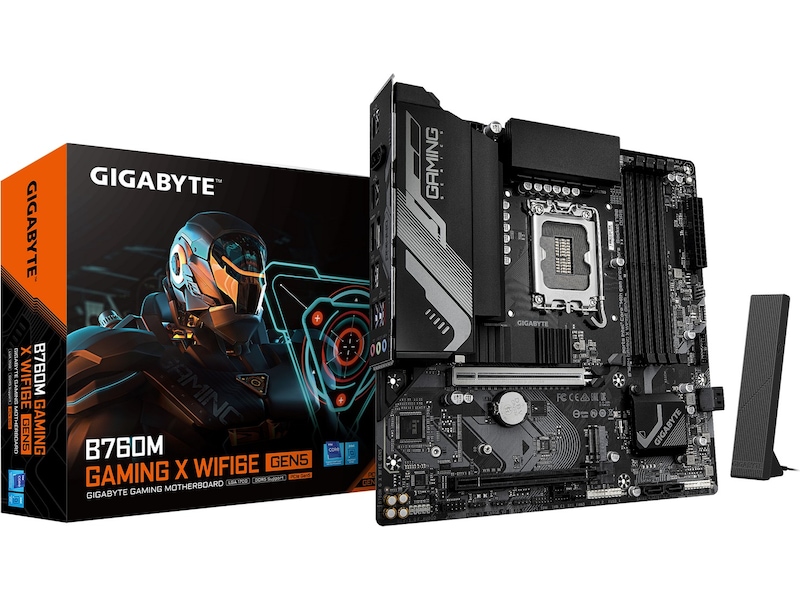Gigabyte B760M GAMING X WF6E GEN5 moderkort Intel Socket