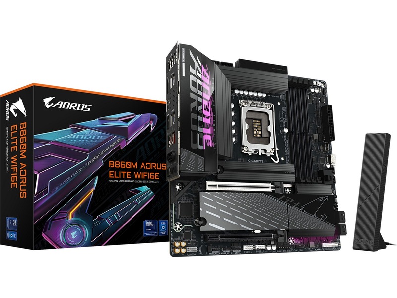 Gigabyte B860M AORUS ELITE WIFI6E moderkort Intel Socket