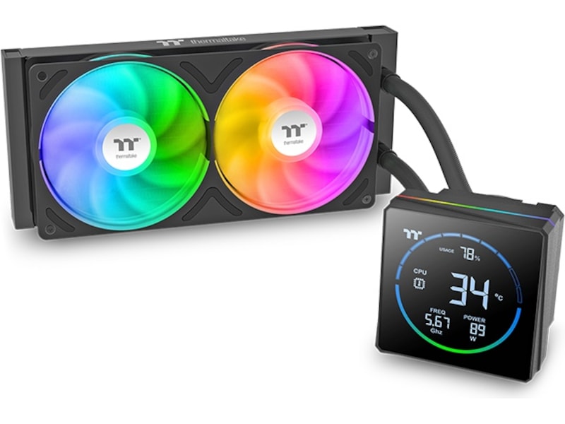 Thermaltake TH240-S V3 ARGB sync allt-i-ett-kylare (svart) CPU - Vattenkylning