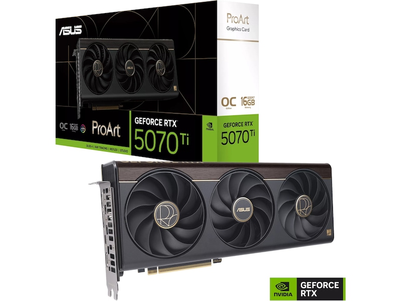 Asus ProArt GeForce RTX 5070 Ti OC Grafikkort