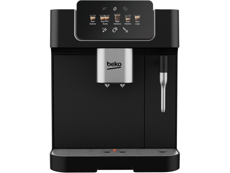 Beko CEG 7302 B Helautomatisk espressomaskin (svart) + mjölkskummare Espressomaskiner