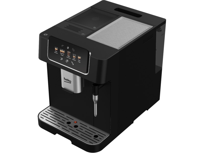 Beko CEG 7302 B Helautomatisk espressomaskin (svart) + mjölkskummare Espressomaskiner