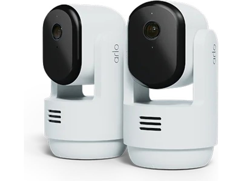 Arlo Essential 3 2K PTZ inomhus övervakningskamera 2-pack Övervakningskamera