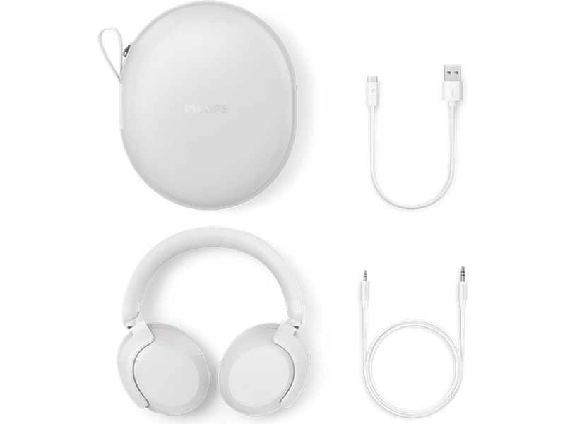 Philips TAH8000E trådlösa hörlurar, over-ear (vit) Hörlurar