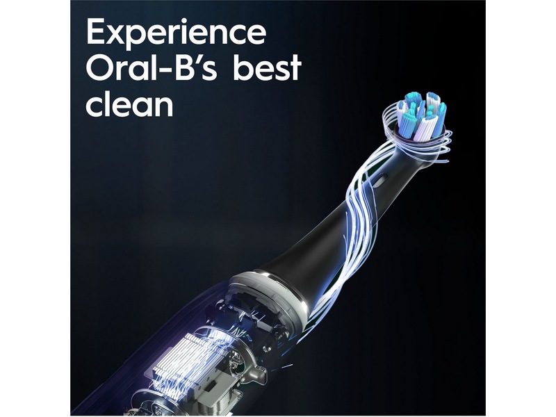 Oral-B iO 10 elektrisk tandborste (svart) + borsthuvuden Eltandborste