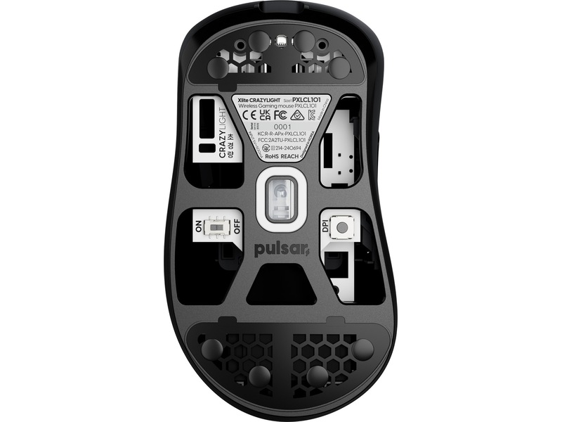 Pulsar Xlite CRAZYLIGHT Mini trådlös gamingmus (jet black) Gamingmus