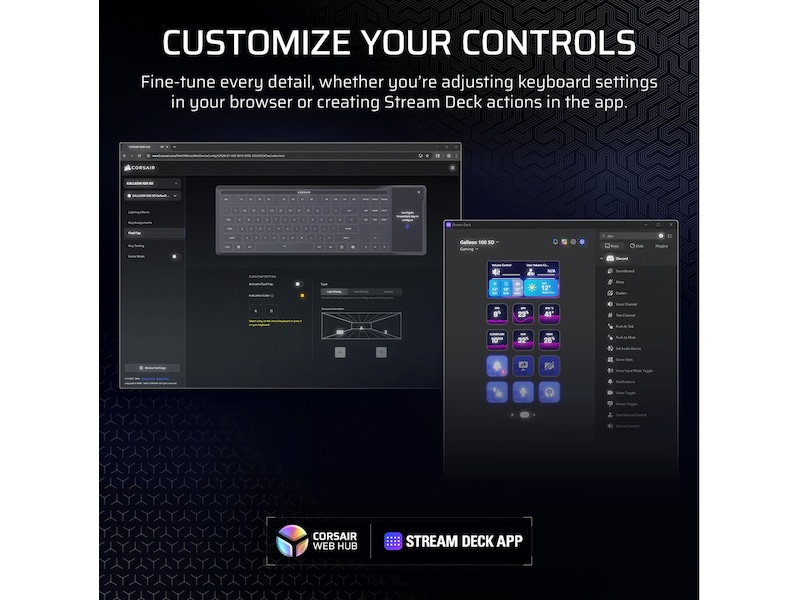 Corsair GALLEON 100 SD mekaniskt gamingtangentbord RGB Gamingtangentbord