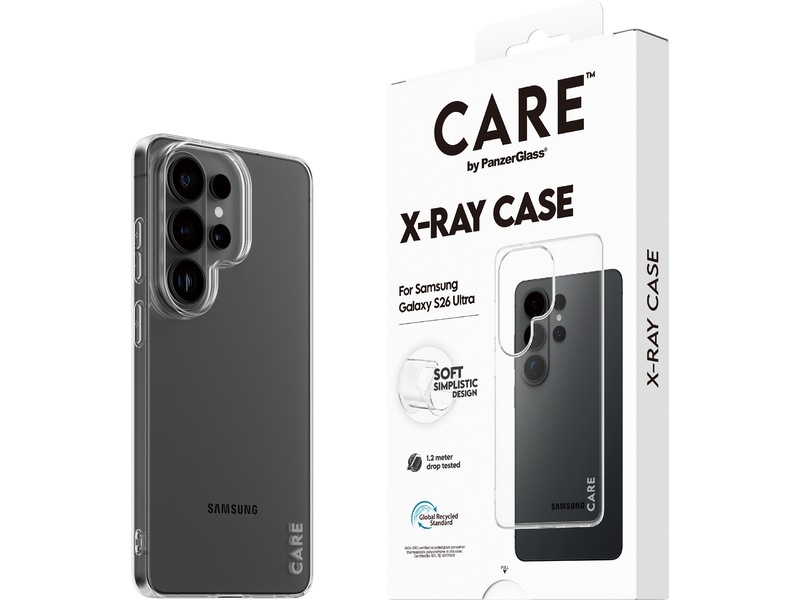 PanzerGlass CARE Galaxy S26 Ultra X-Ray fodral (genomskinligt) Mobilskal