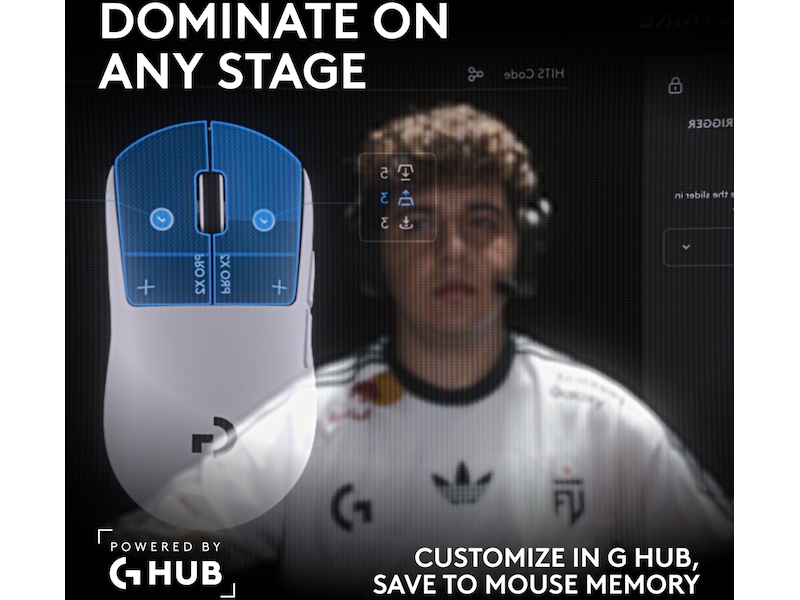 Logitech PRO X 2 SUPERSTRIKE trådlös gamingmus Gamingmus