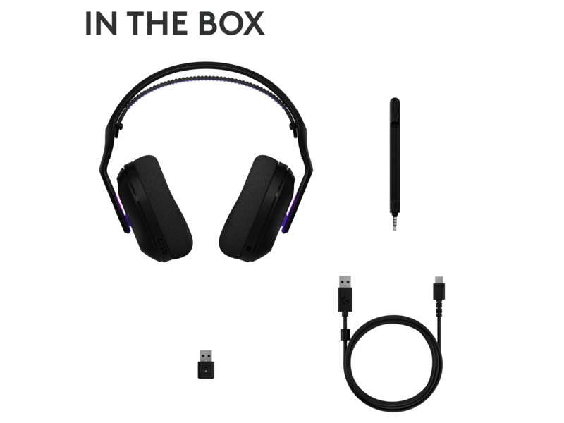 Logitech G522 Lightspeed trådlöst gamingheadset (svart) -B-Grade Demo headset