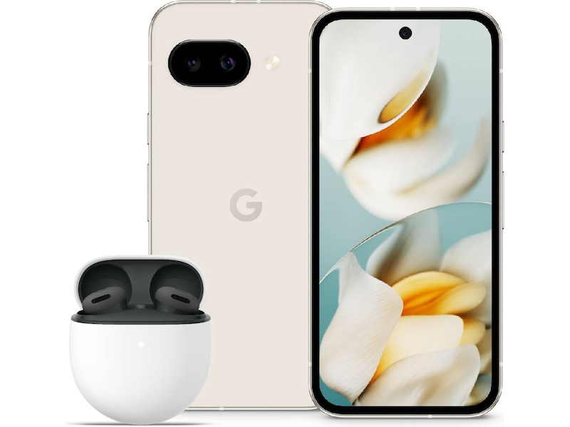 Google Pixel 9a 128GB (porcelain) + Buds 2a Mobiltelefoner