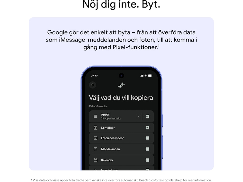 Google Pixel 10a 128GB (obsidian) Mobiltelefoner