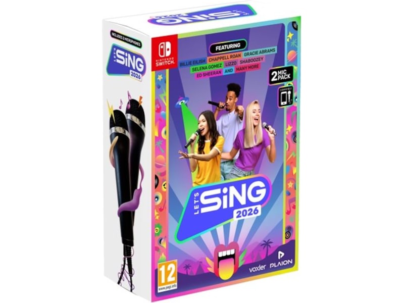 Let's Sing 2026 (2-mikrofoner) Spel till Nintendo Switch